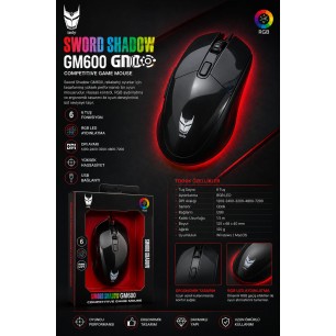 İzoly GM600 Kablolu Gaming Oyuncu Mouse